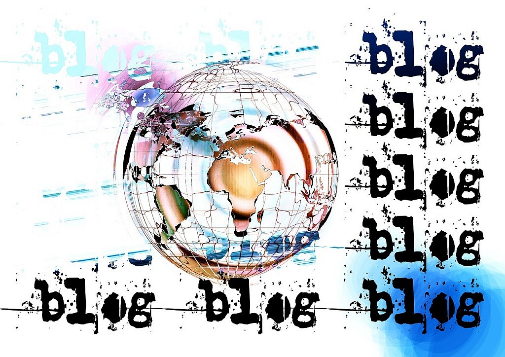 illustratie met het woord blog in een blog over iedere week bloggen